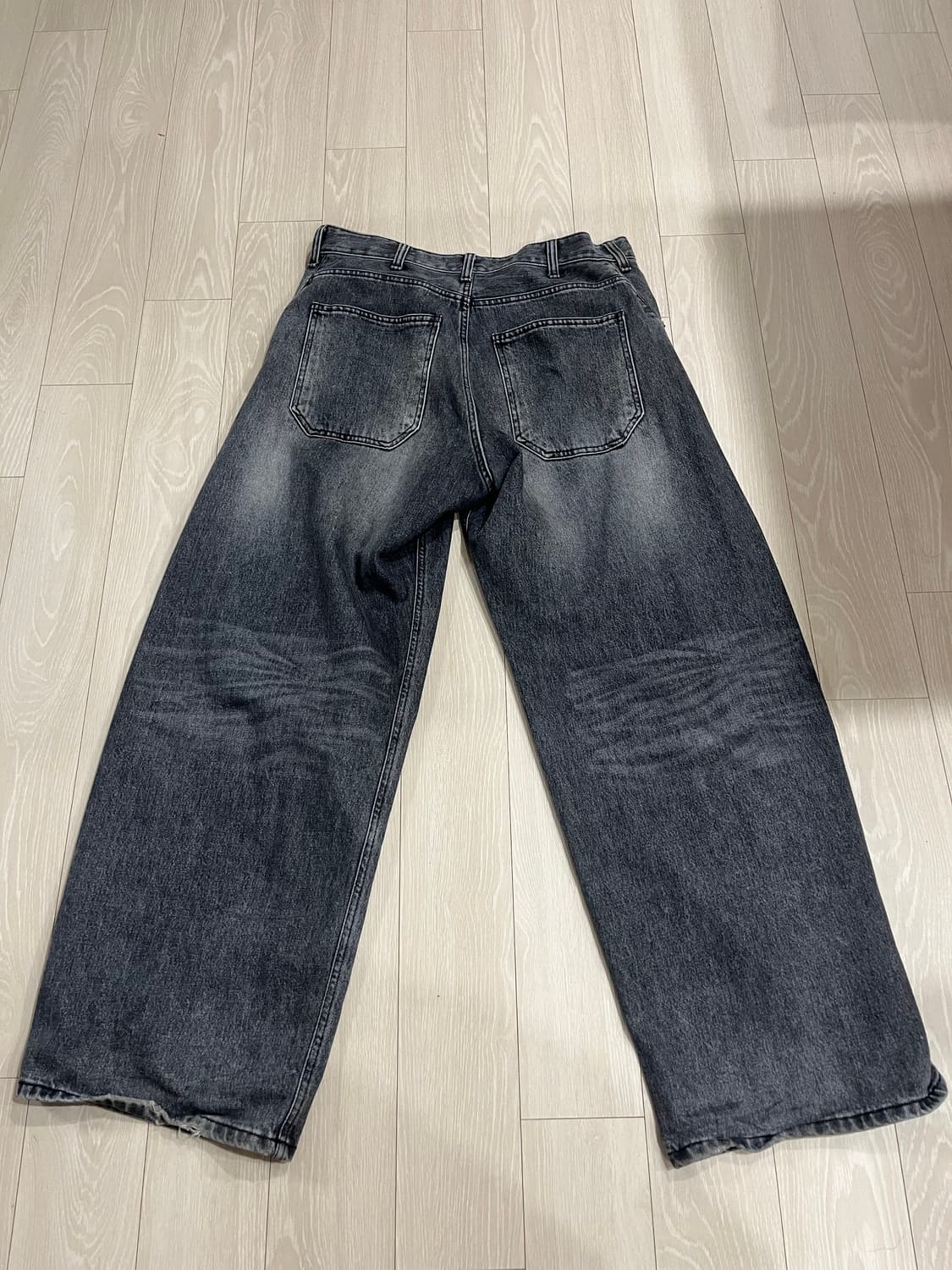 해칭룸 와이드 커브진 흑청 (3사이즈) 상품이미지7