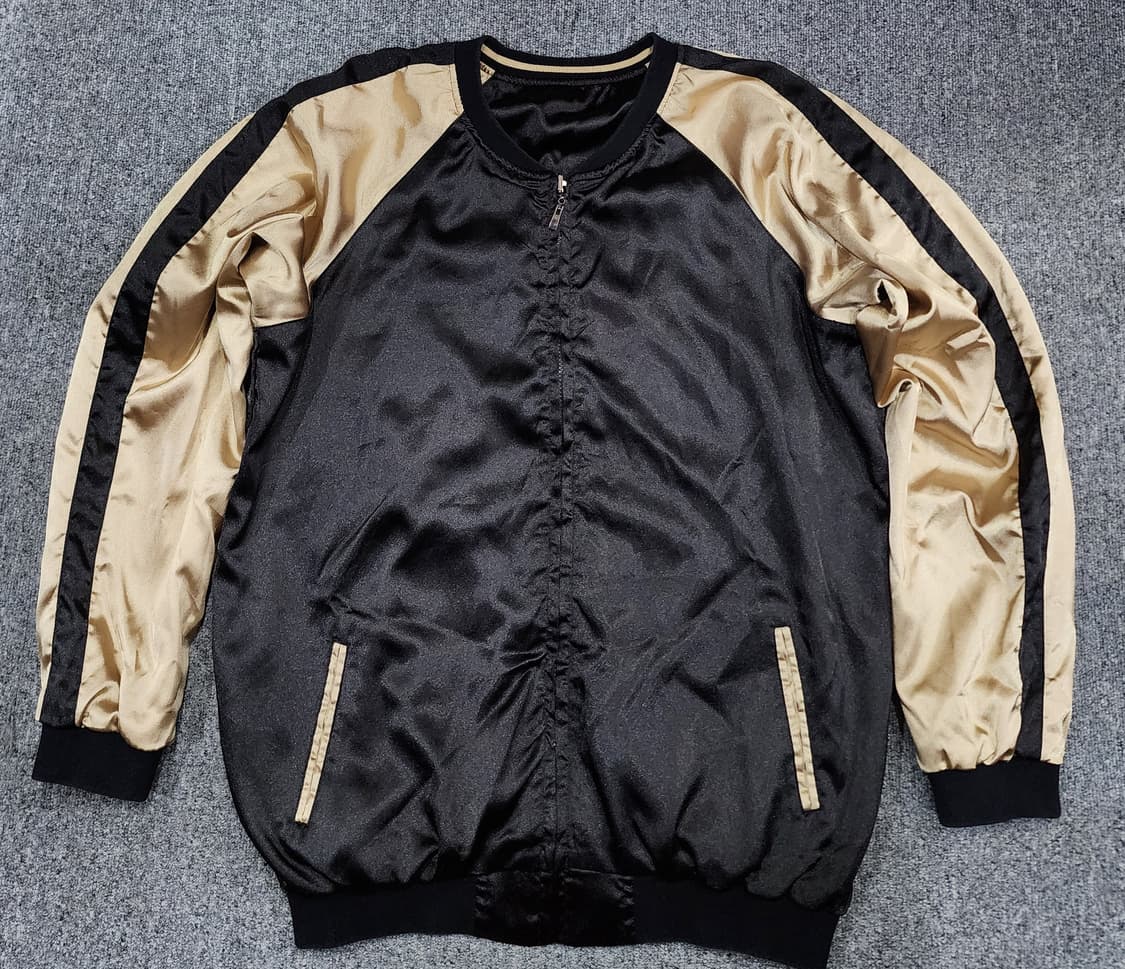 빈티지 동양풍 봉황 사쿠라 자수 리버시블 양면 스카쟌 자켓 XL 상품이미지3