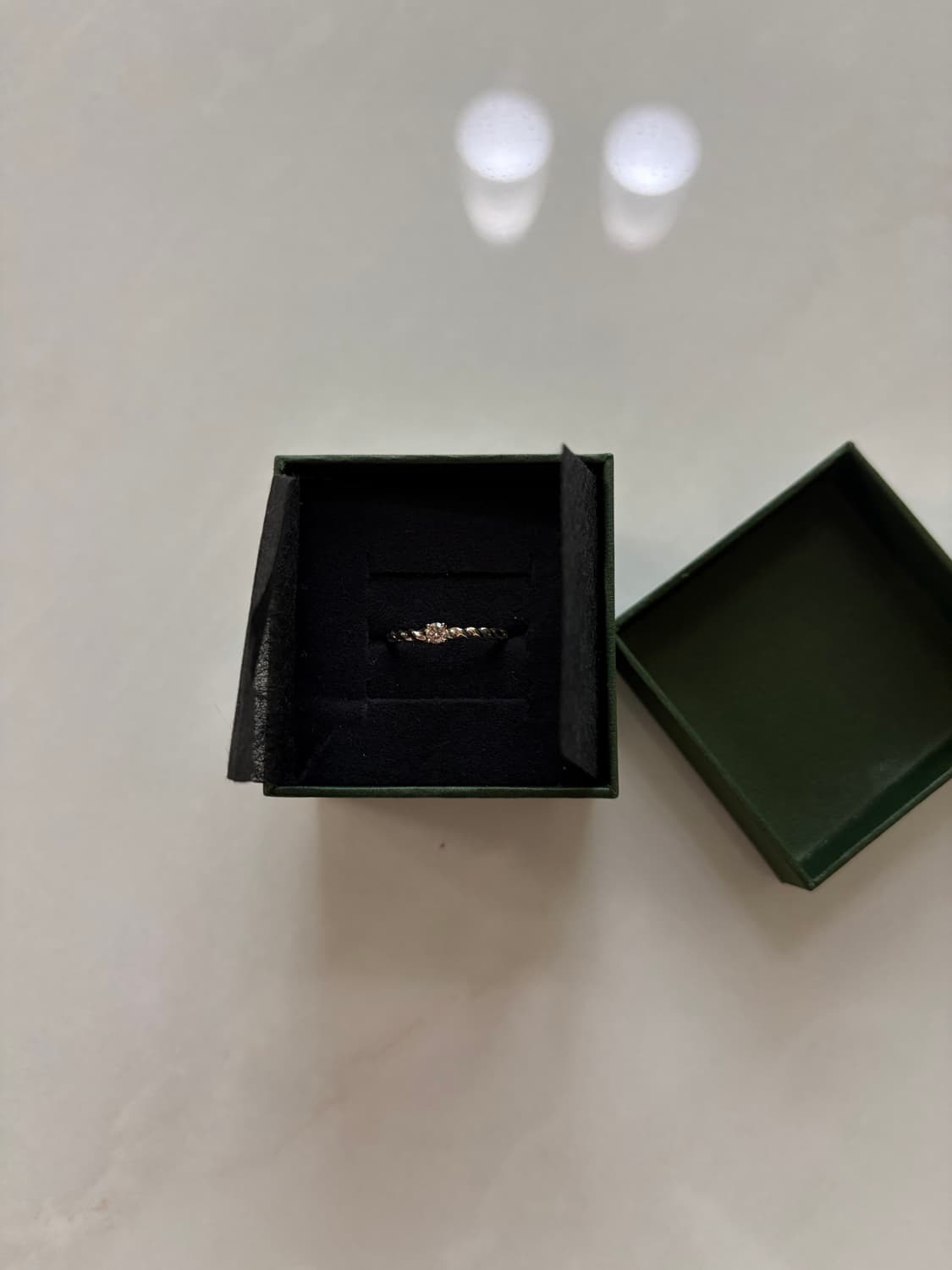 14k꼬냑다이아 반지 상품이미지1