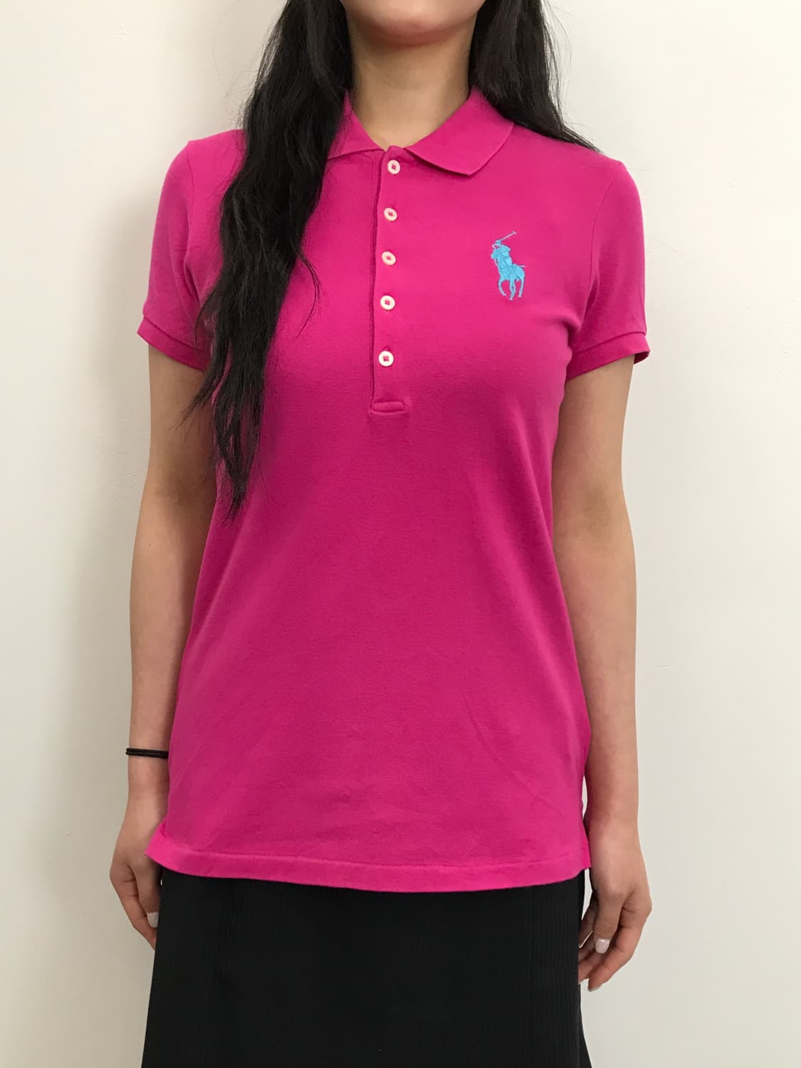 Ralph Lauren Hot Pink Pique Polo Shirt 상품이미지3