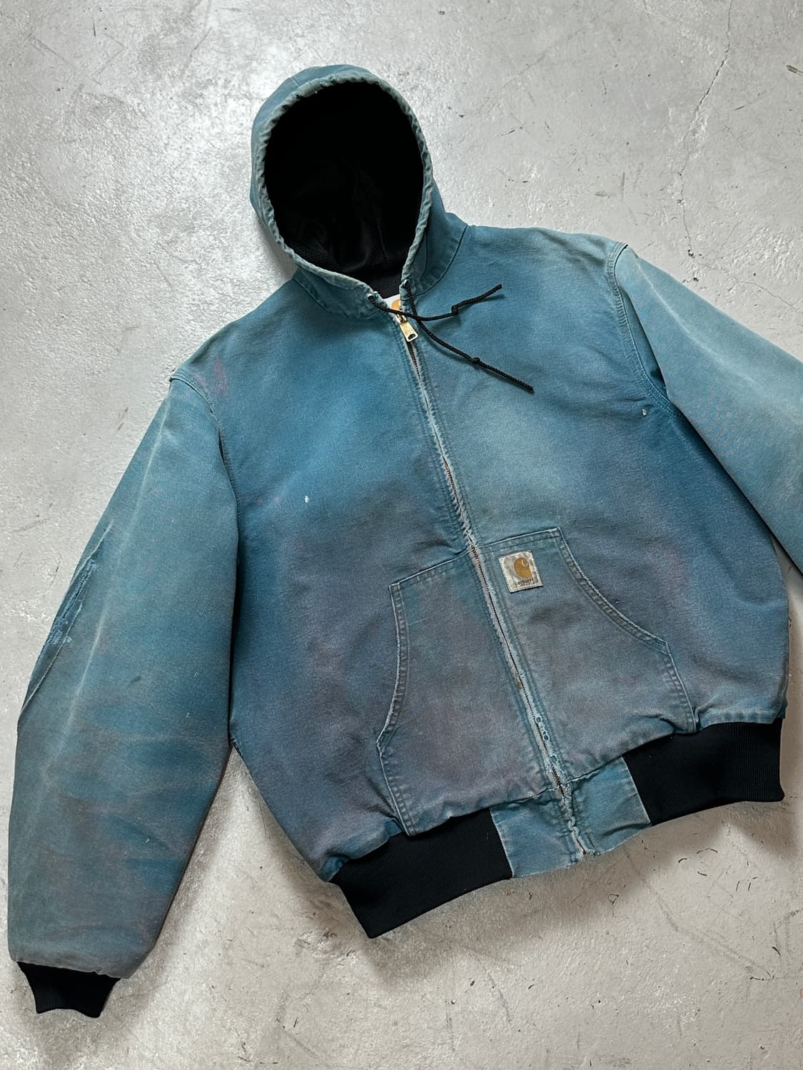 90's OG USA 칼하트 JR455 액티브 자켓 칼하트 아쿠아 상품이미지5