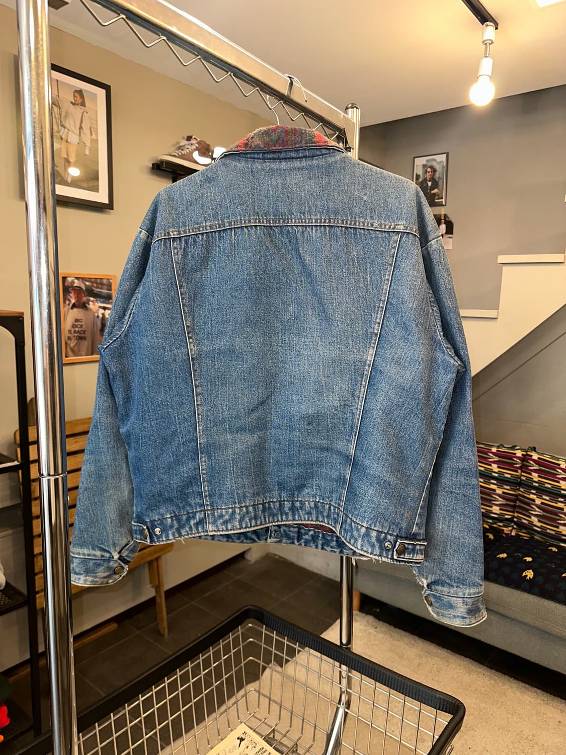 80’s Saddle King Western blanket denim 상품이미지9