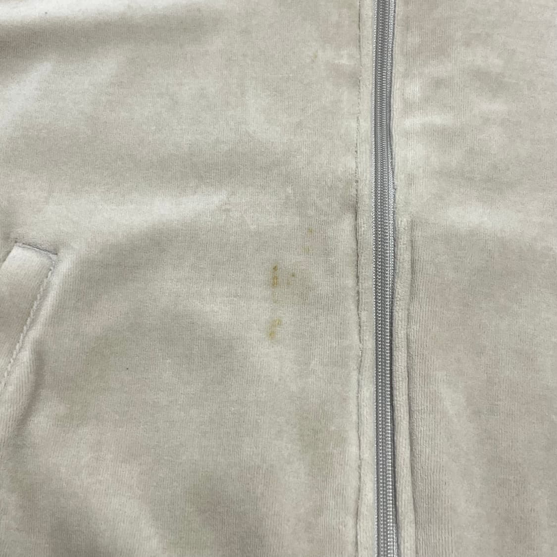 뉴발란스 사이드 트랙로고 베이지 테리 집업 져지 자켓 남성L 상품이미지4