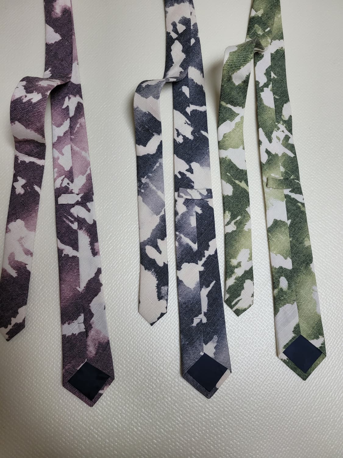 넥타이 3종 (까모패턴 퍼플, 그레이, 그린)  상품이미지9