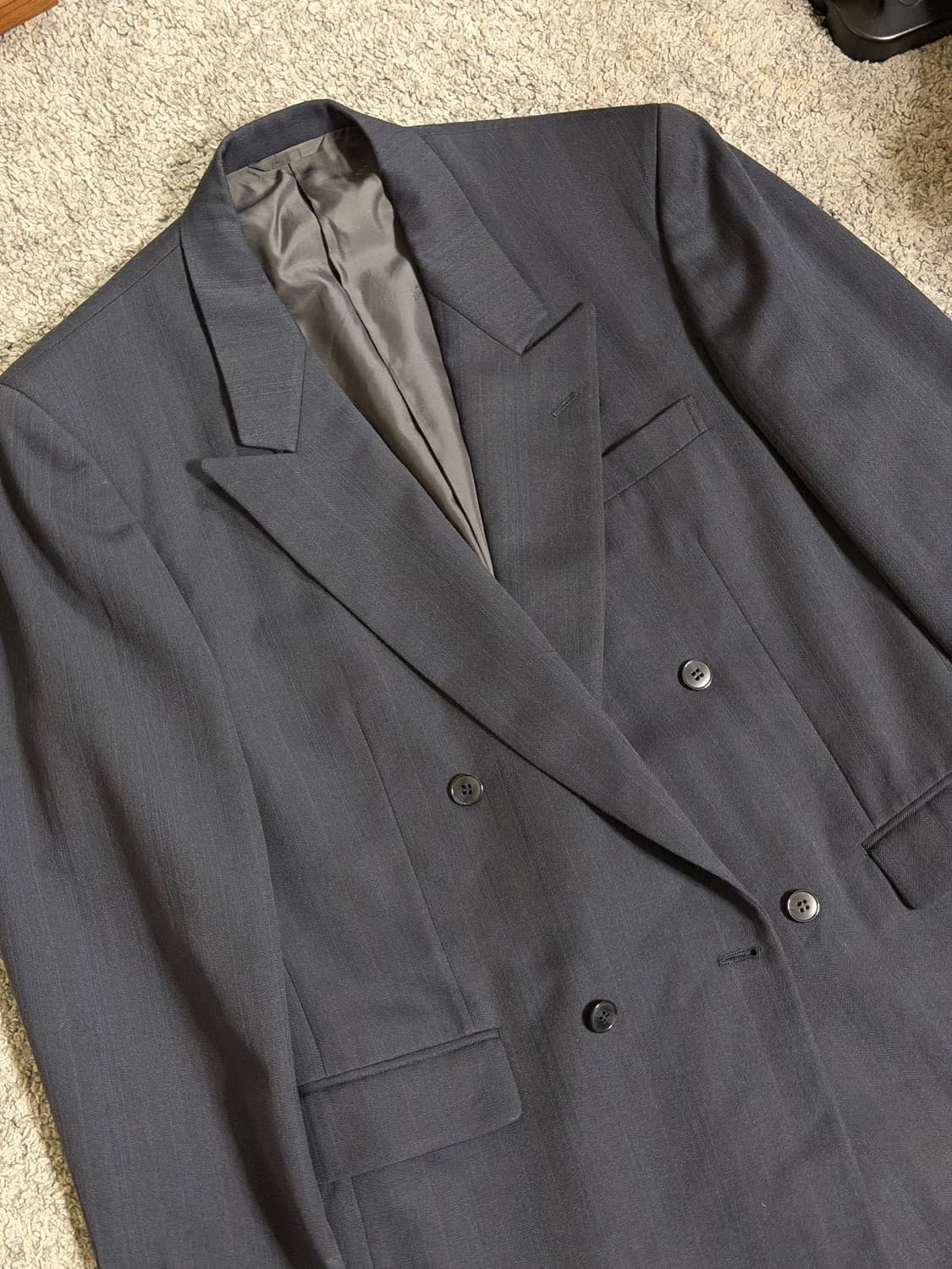 90s 디올 피크드라펠 더블 블레이저 상품이미지4
