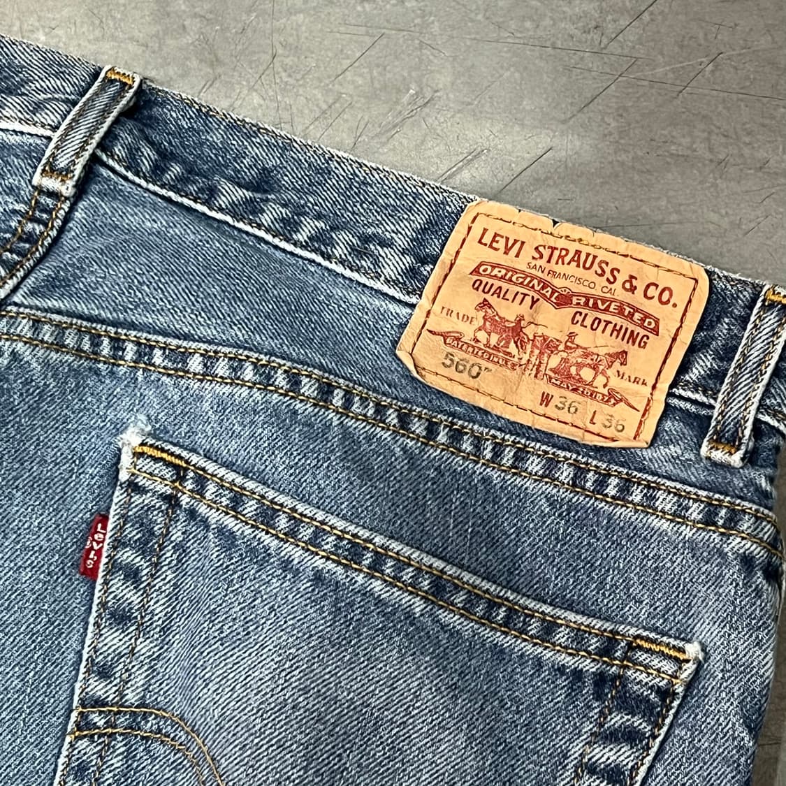  리바이스 560 데님팬츠 y15470 상품이미지5