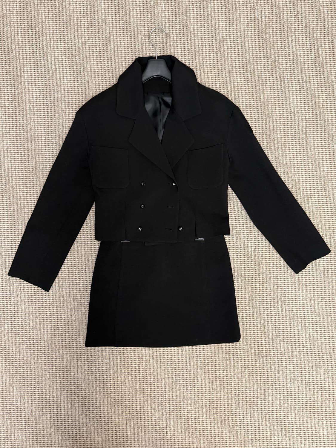 Grove 그로브 노라 자켓&스커트 셋업 블랙 상품이미지1