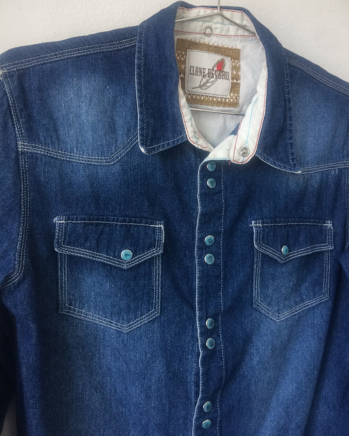 Western mood denim shirt 상품이미지3