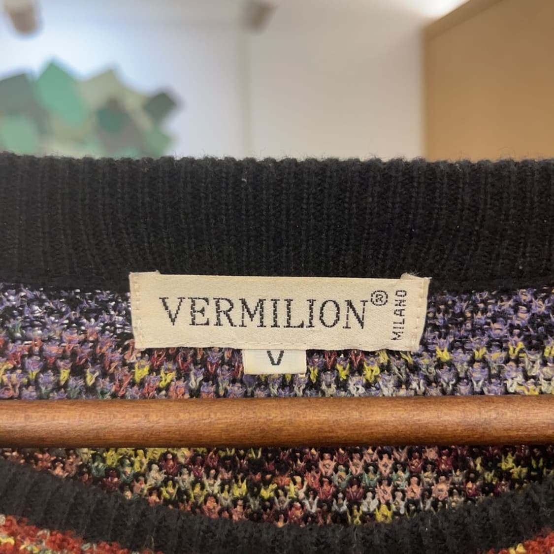 버밀리온 밀라노 빈티지 히피 보헤미안 패턴 니트 V C08729 상품이미지5