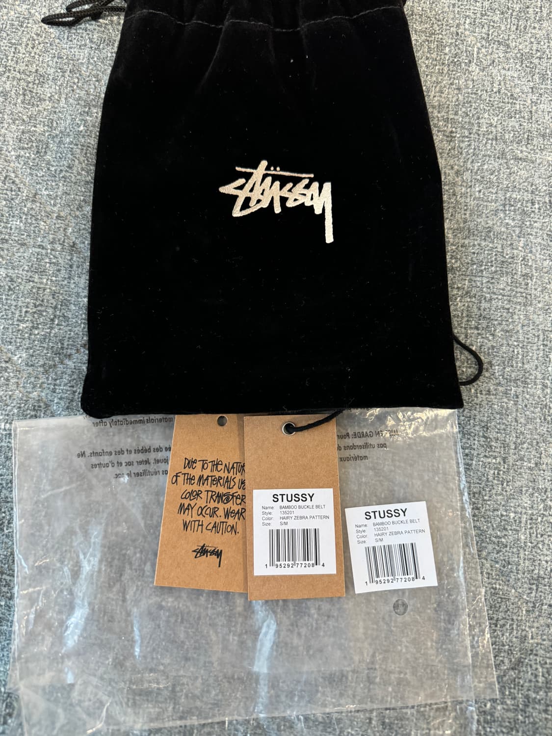 (S/M)스투시 밤부 버클 지브라 벨트 상품이미지5