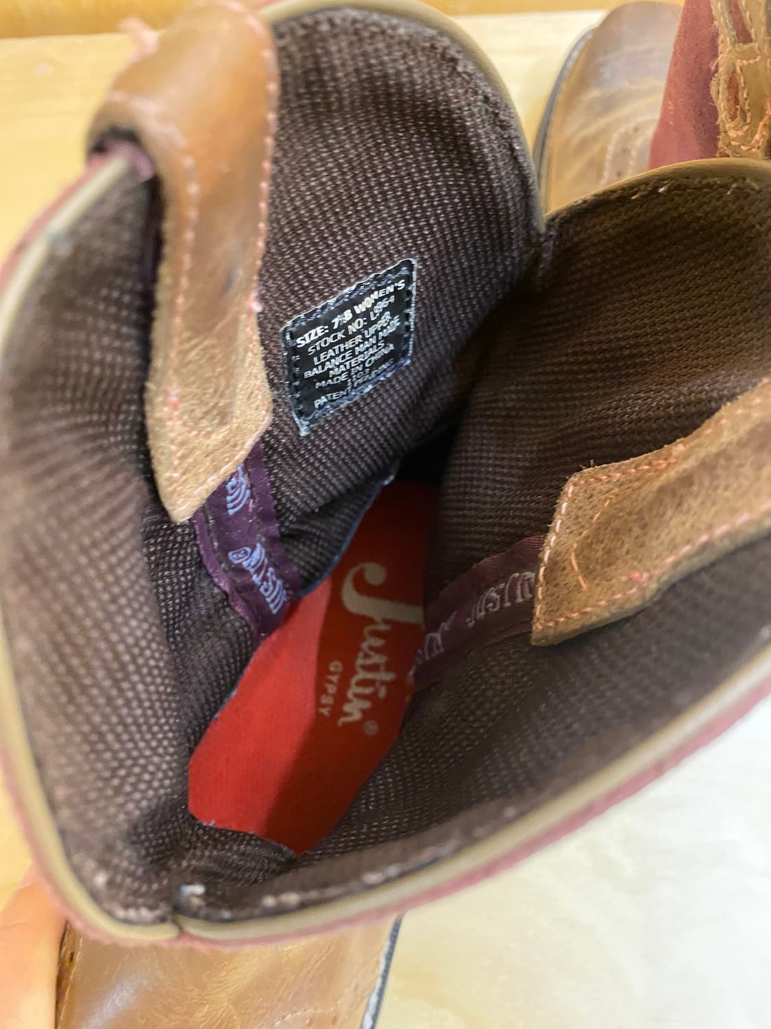 JUSTIN BOOTS square toe western boots 상품이미지8