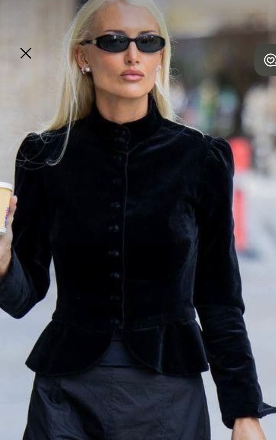 [y2k vintage] 빈티지 블랙 퍼프 숄더 자켓 상품이미지8