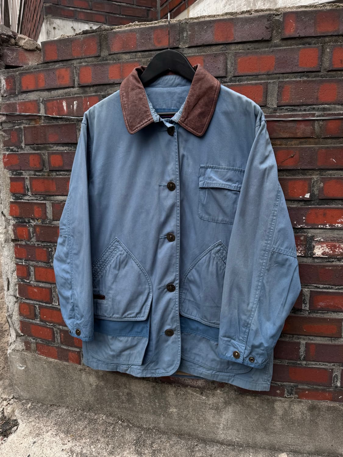 90s 팀버랜드 웨더기어 레더카라 워크자켓 상품이미지1