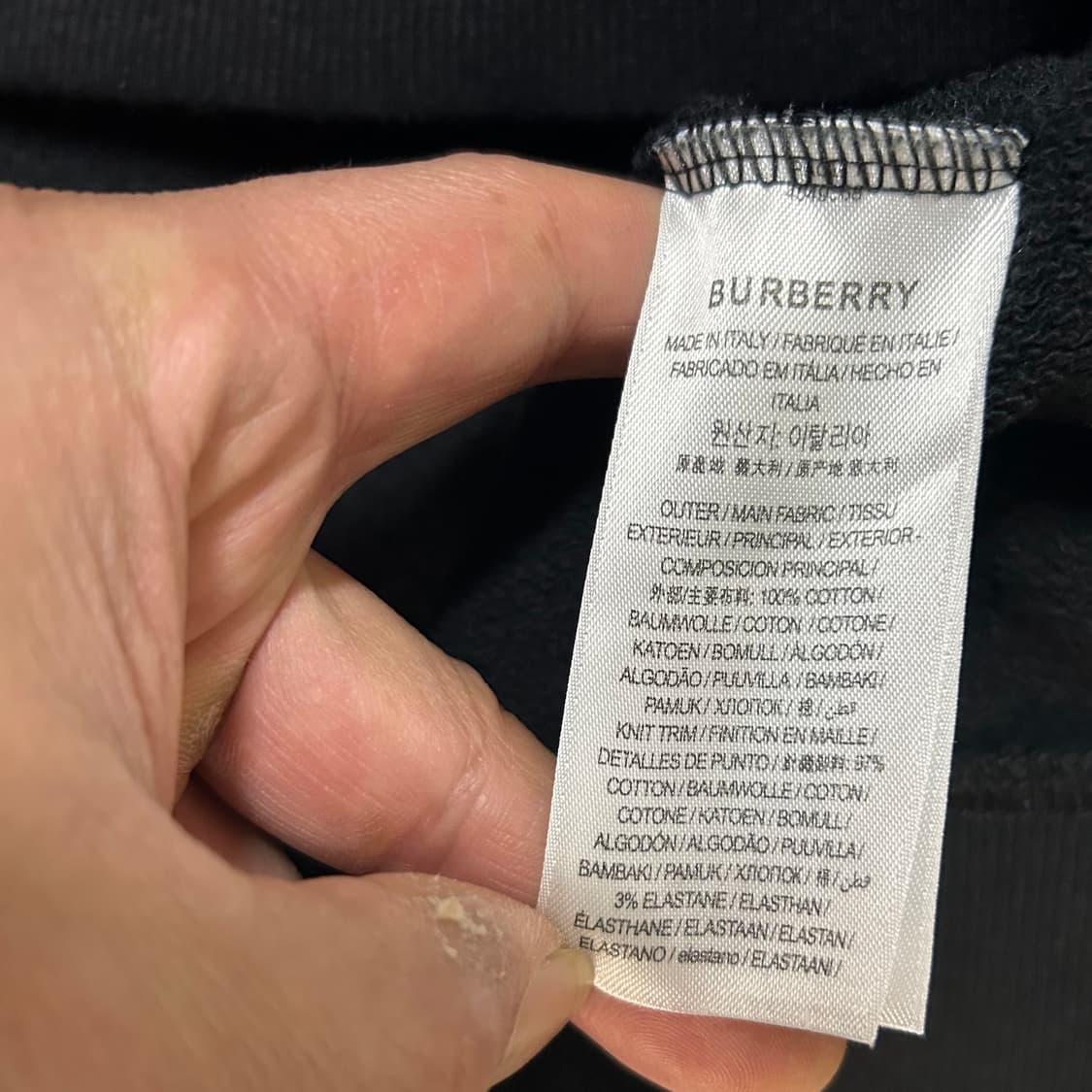 버버리 호스페리 맨투맨 L 100 상품이미지4