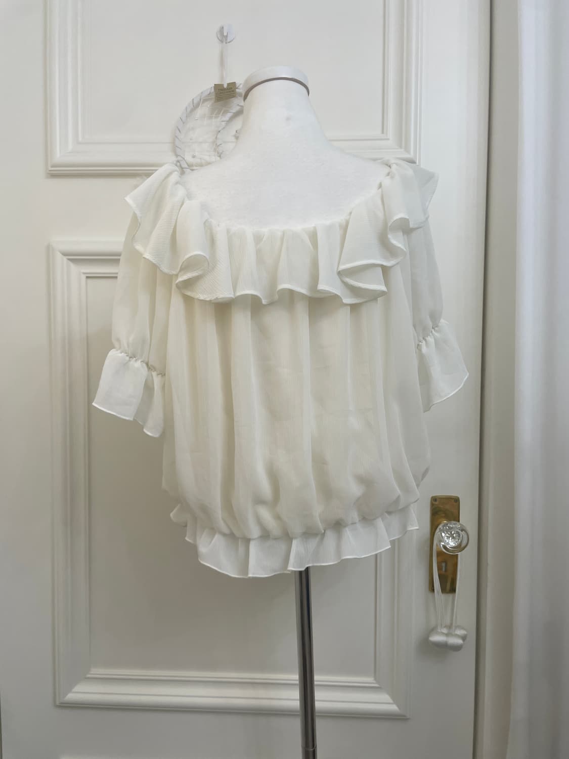 INGNI ivory ruffle button point blouse 상품이미지3