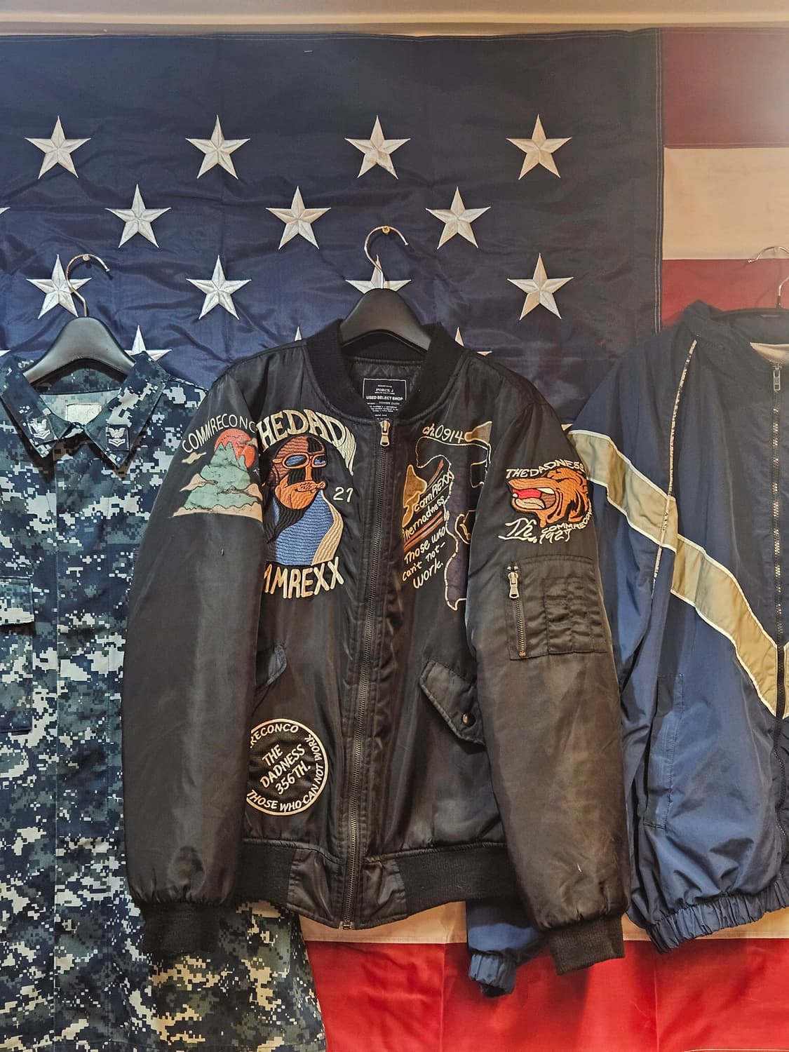Vintage Embroidered Bomber Jacket 상품이미지2