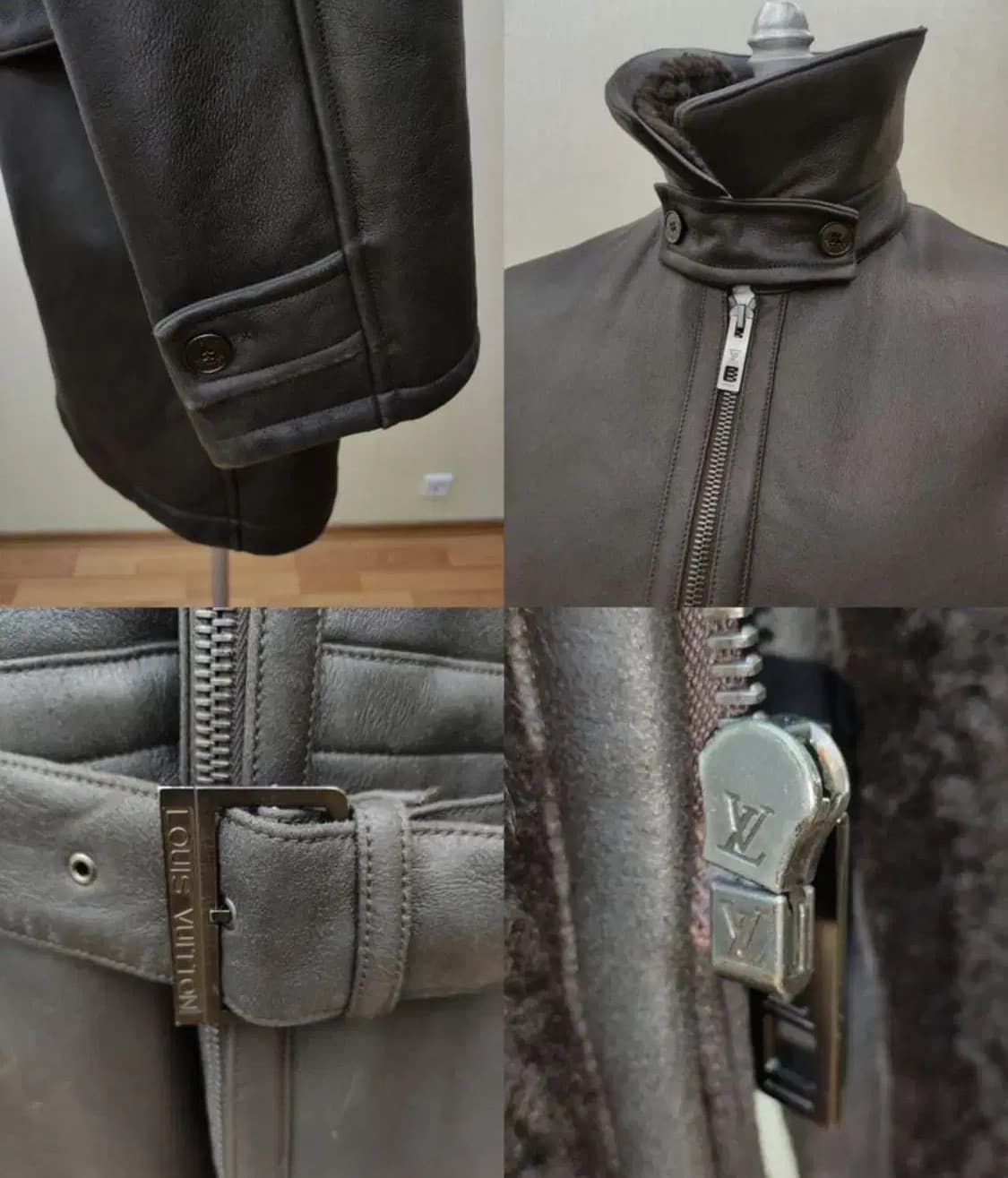루이비통 벨티드 코트(무통-쉽스킨 레더)56 사이즈-해외발송 상품이미지5