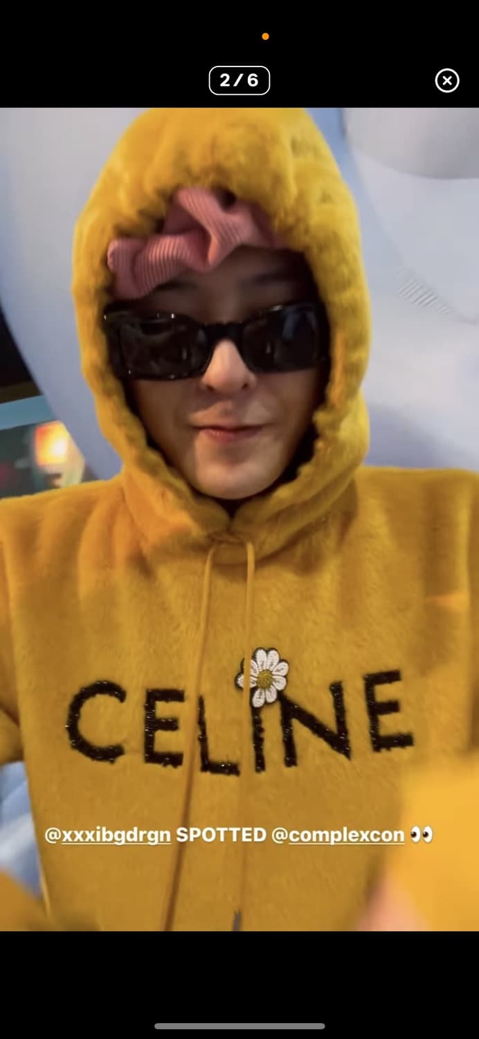 셀린느 알파카 글리터 로고 패디드 후드 XL 상품이미지2