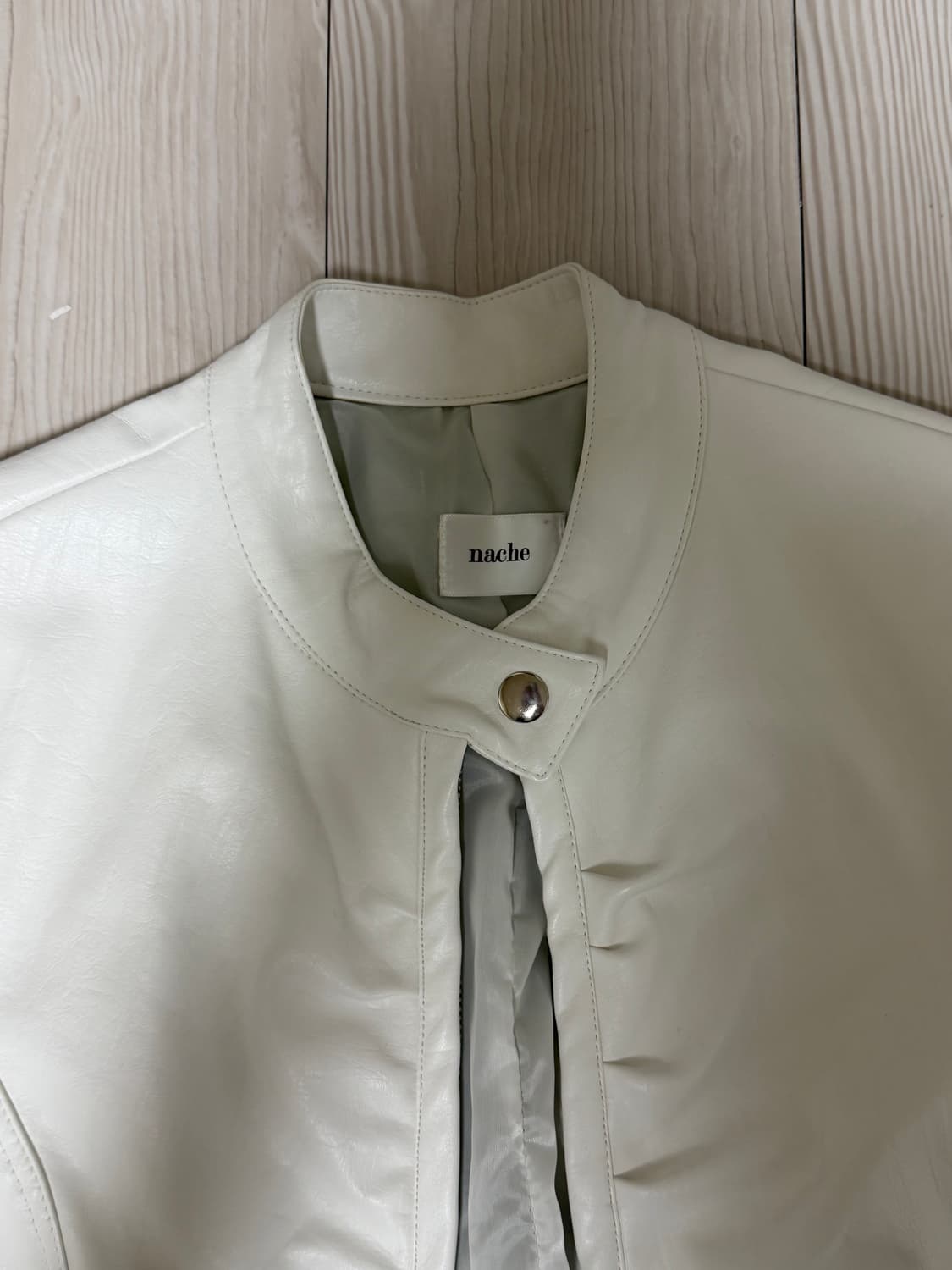 Nache 나체 셔링 레더 자켓 상품이미지2