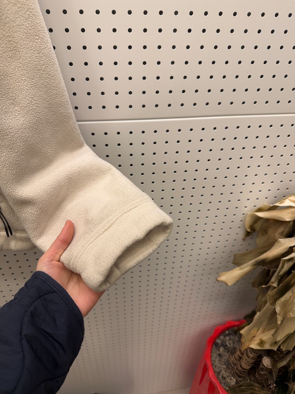 뉴발란스 플리스 집업 자켓 아이보리 U427 상품이미지3