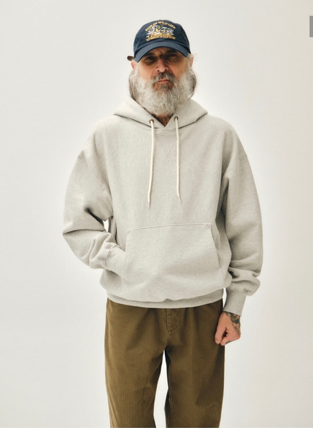 아웃스탠딩 헤비 후드 오트밀 L 상품이미지6