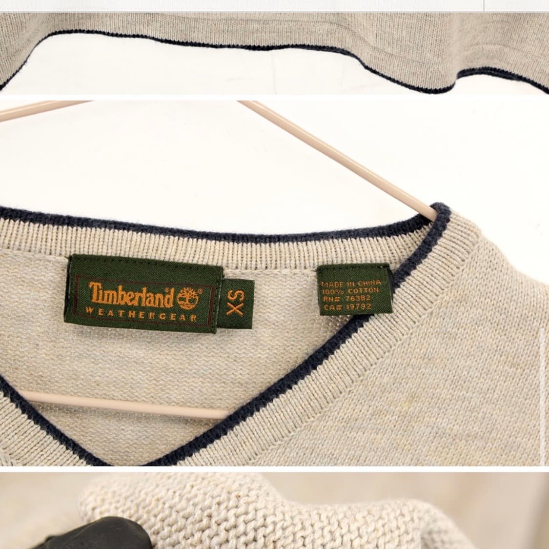 TIMBERLAND IVORY V NECK KNIT 상품이미지8
