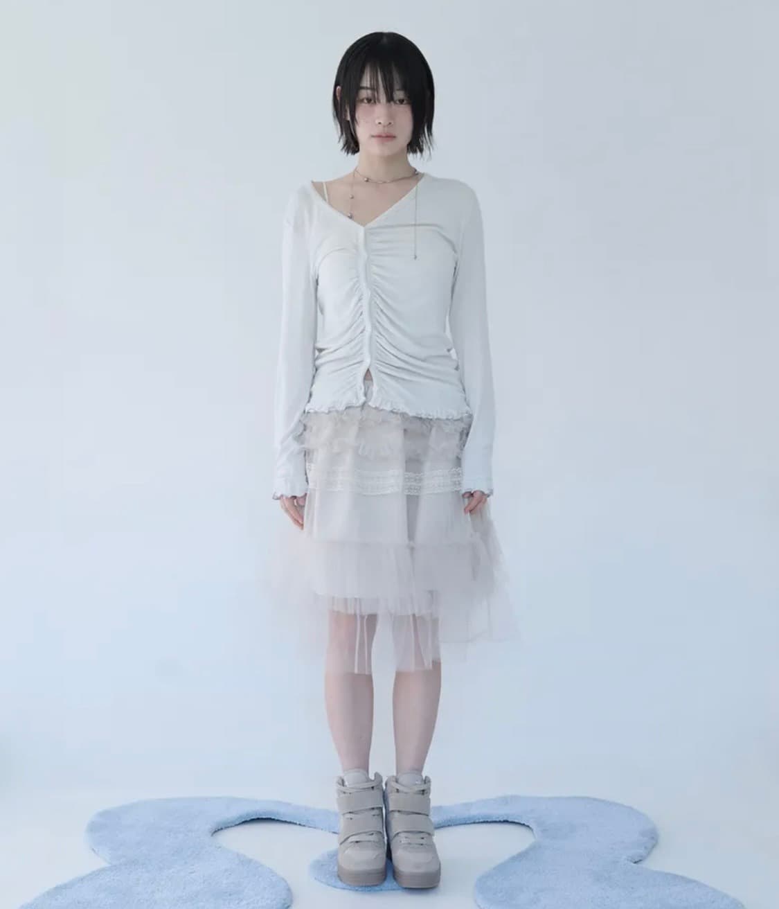 미레코 프릴 미디 스커트  상품이미지3