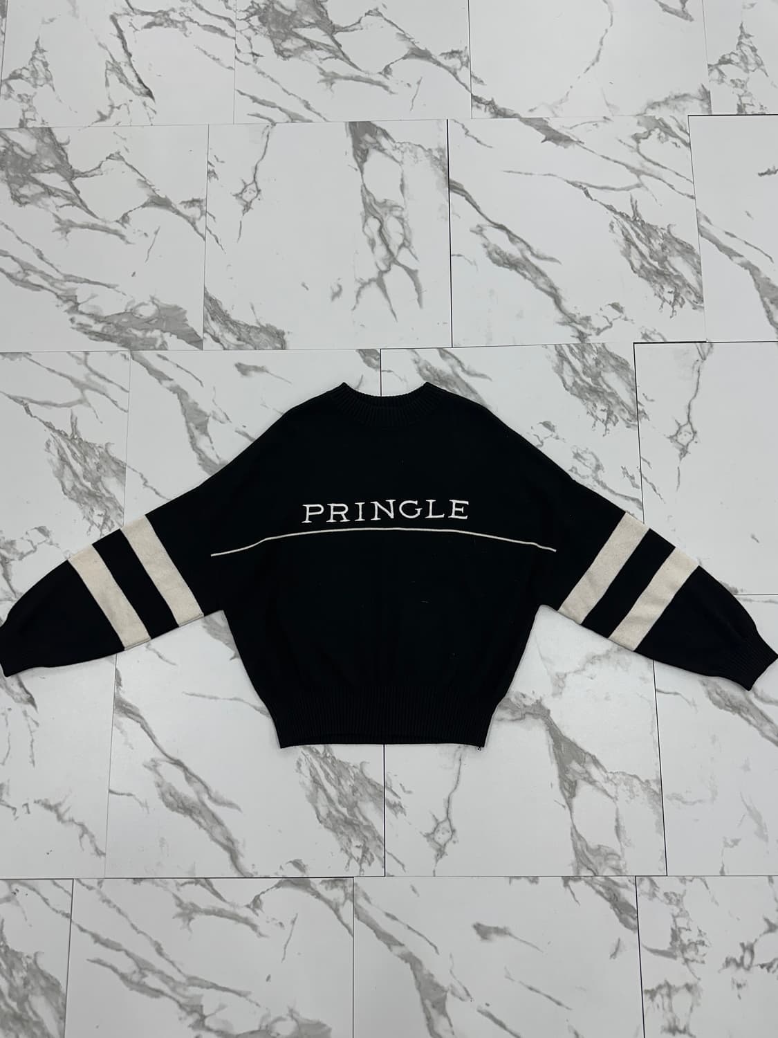 프링글 오브 스코틀랜드 X H&M 로고 자수 니트 상품이미지1