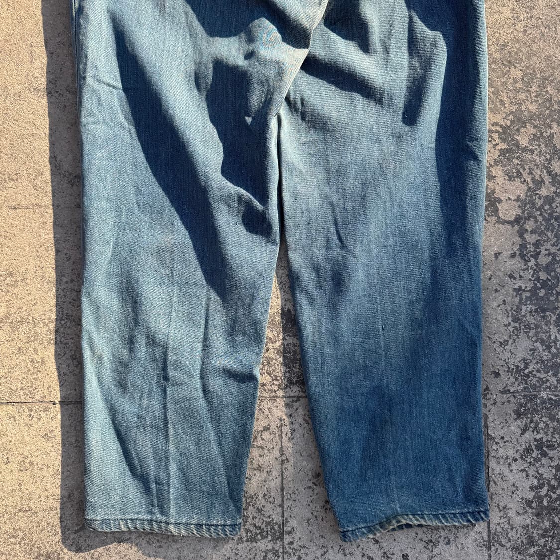 80s Sasson USA 로고 데님 배기 팬츠 상품이미지7