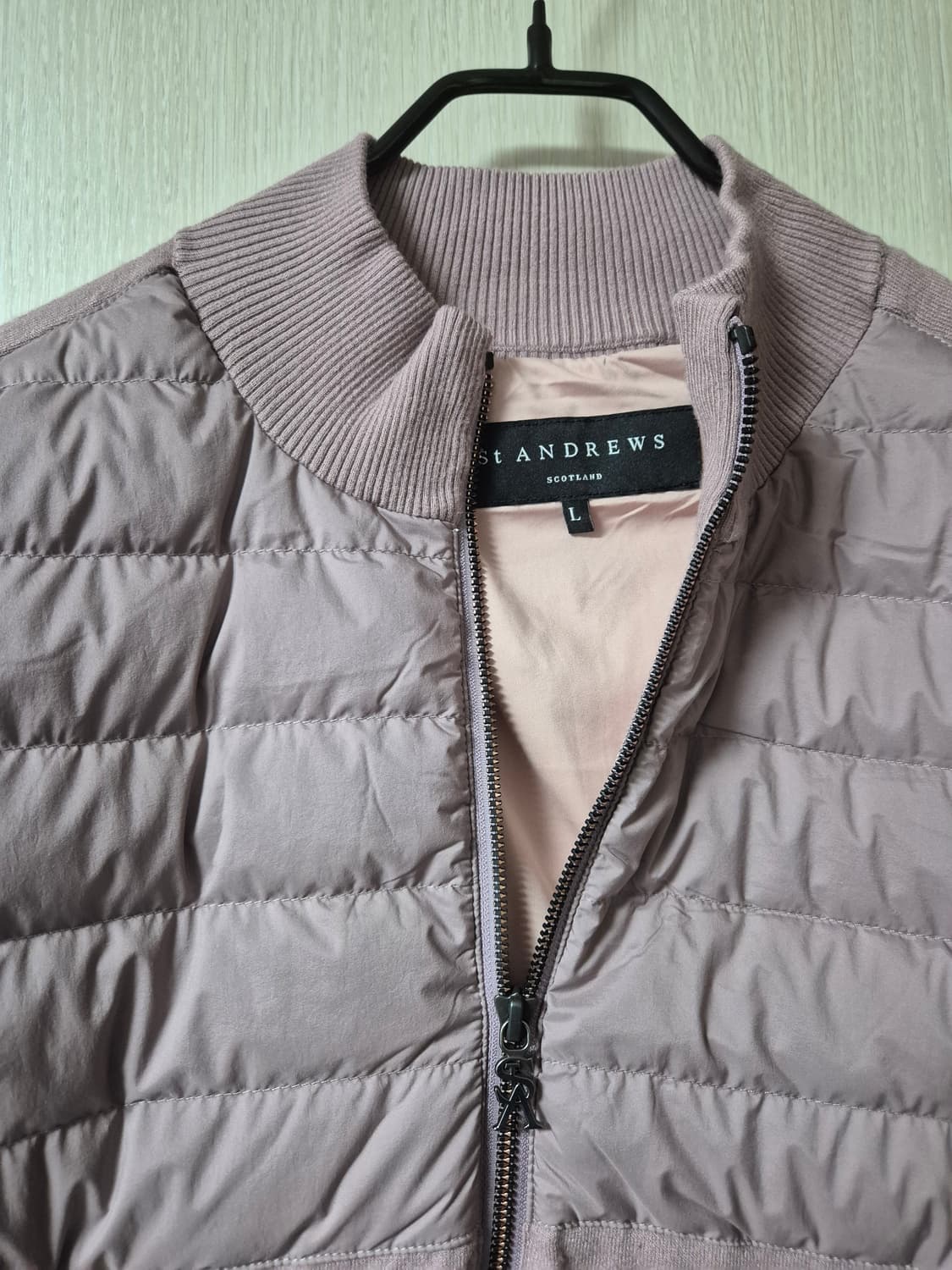 (새제품) 세인트앤드류스 우븐 구스다운 방풍가디건 방풍자켓 23년 남성 상품이미지5