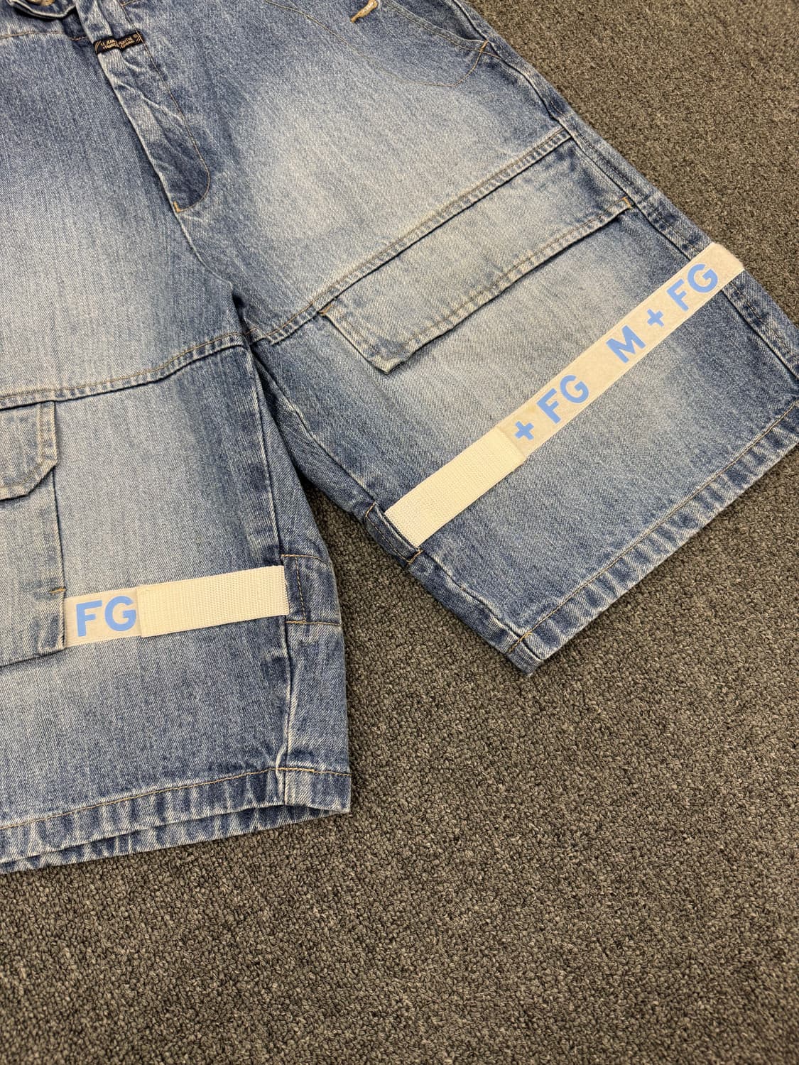 34)마리떼 프랑소와 저버 빈티지 더블 포켓 버뮤다 데님 팬츠 상품이미지5