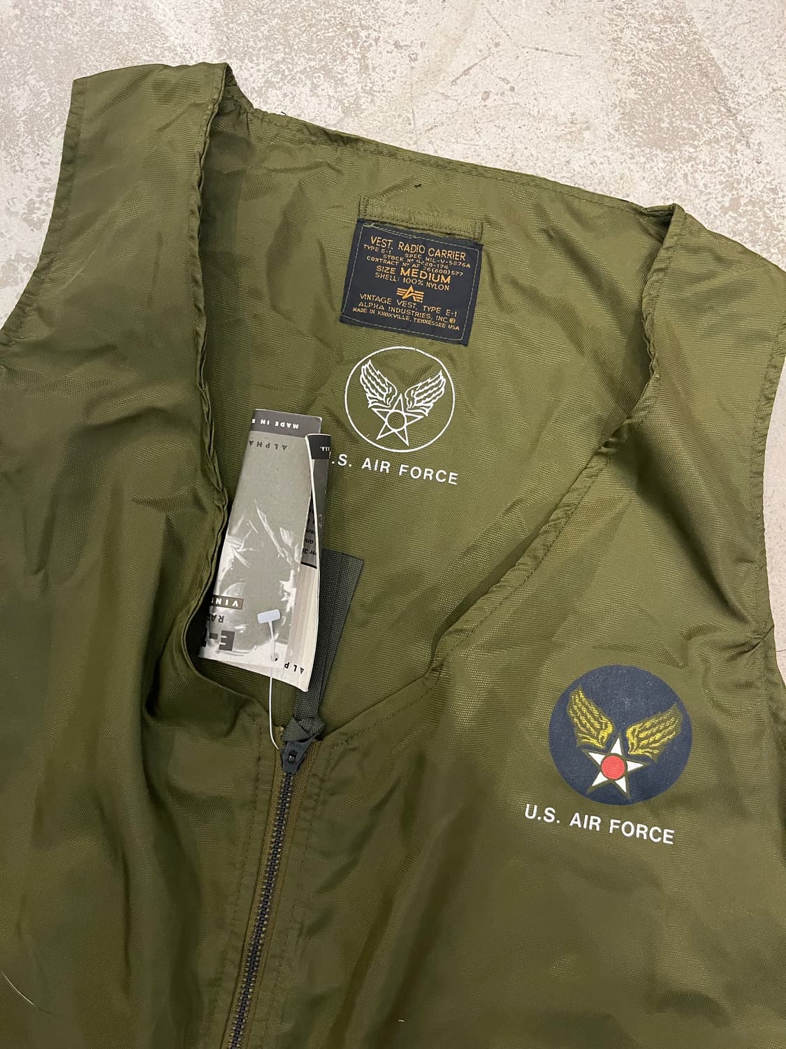 빈티지 ALPHA 조끼 상품이미지2