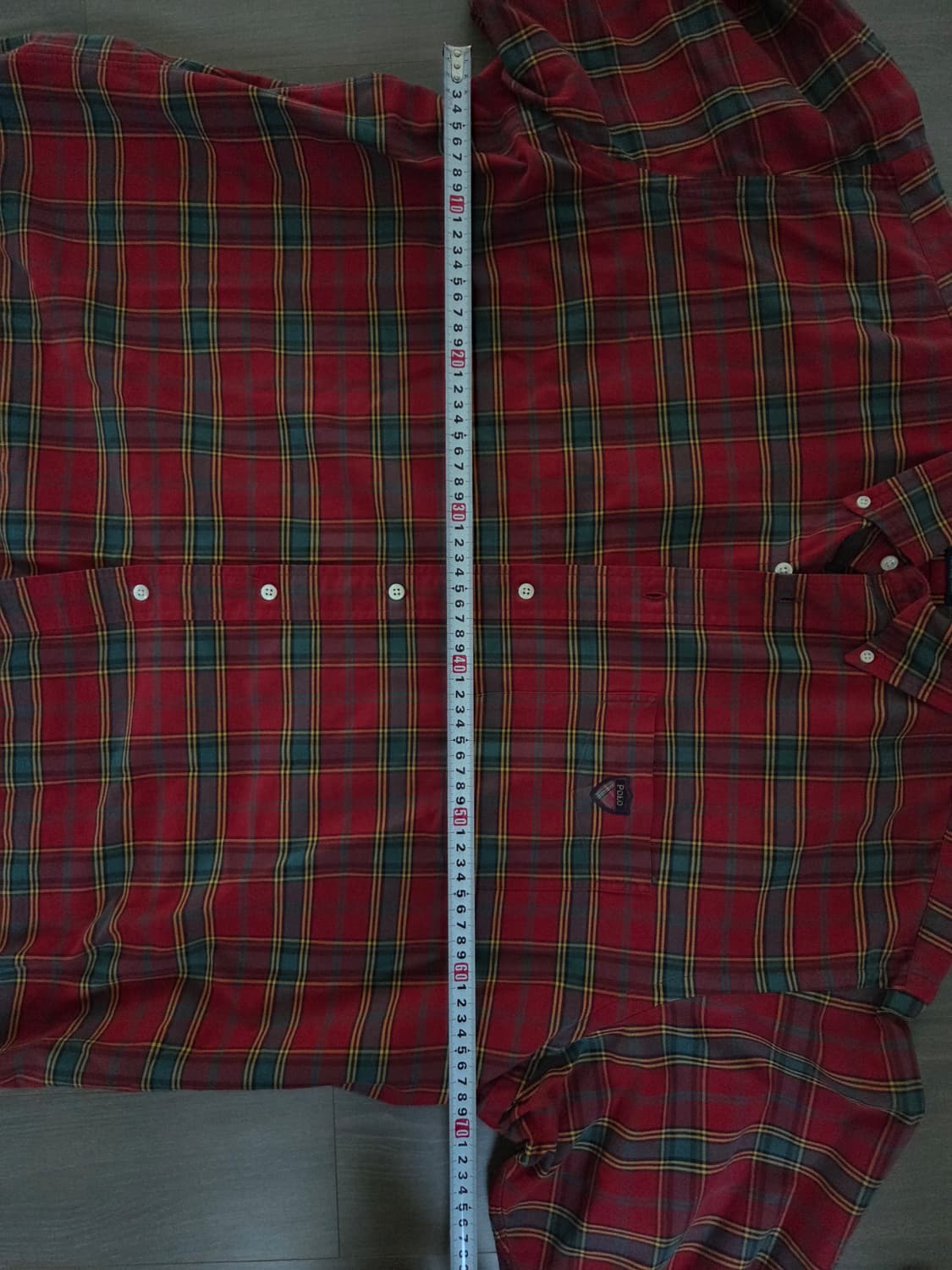 [폴로 랄프로렌] 더 빅 셔츠 레드 체크 XL 상품이미지4