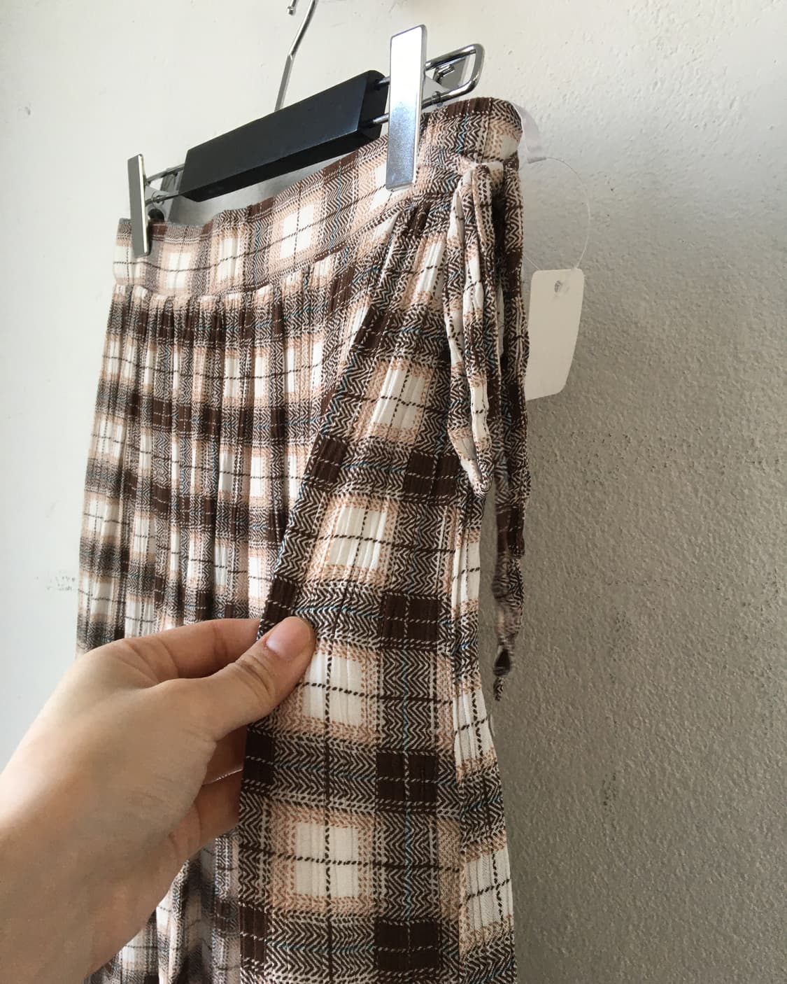 Check pattern skirt 상품이미지3