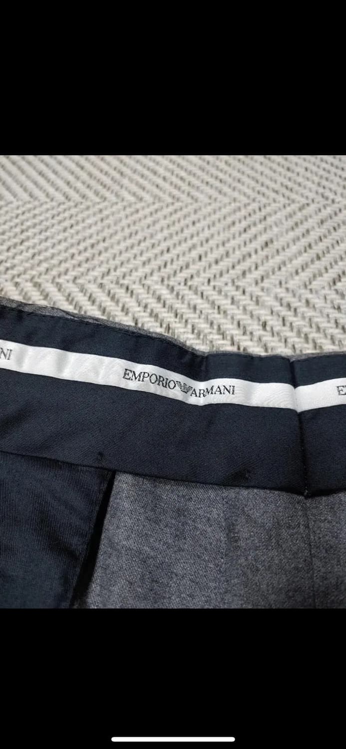 엠포리오 아르마니 이탈리아 메이드 그레이 슬랙스 상품이미지6
