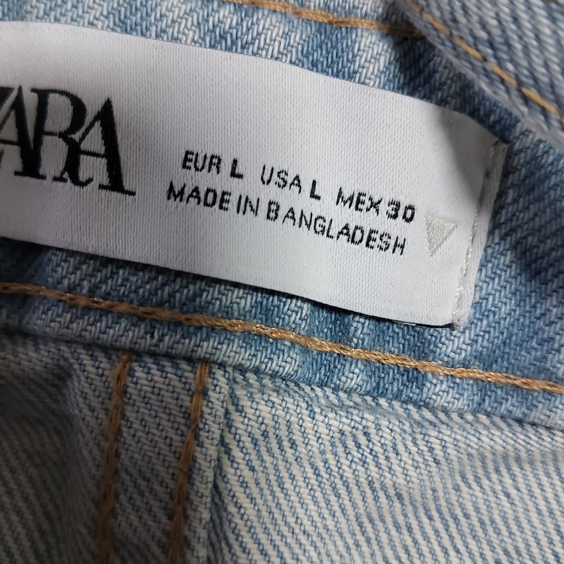 자라 ZARA 데님 크롭탑 뷔스티에 나시탑 데님탑 L 55 66 상품이미지5