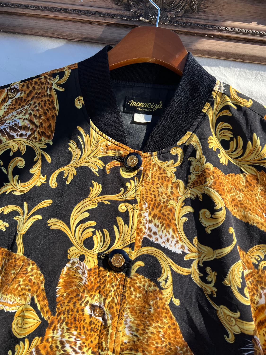 바로크 레오파드 블루종 자켓 상품이미지5