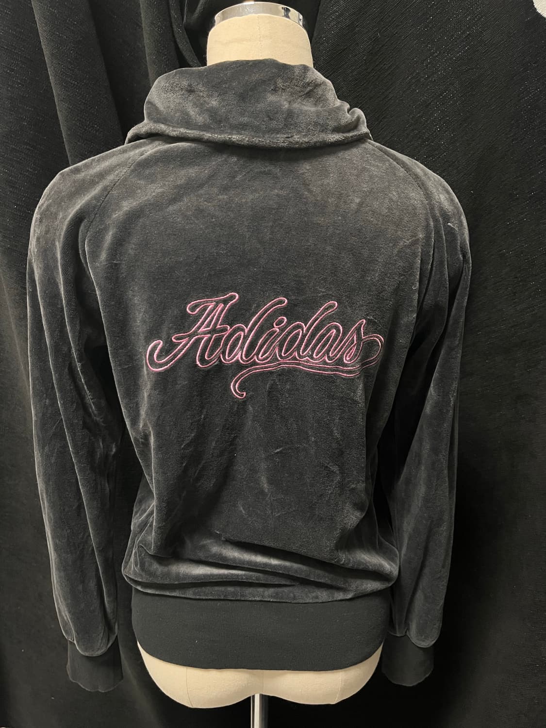 y2k 오네갸루 아디다스 벨벳 트랙탑 져지 집업 상품이미지4