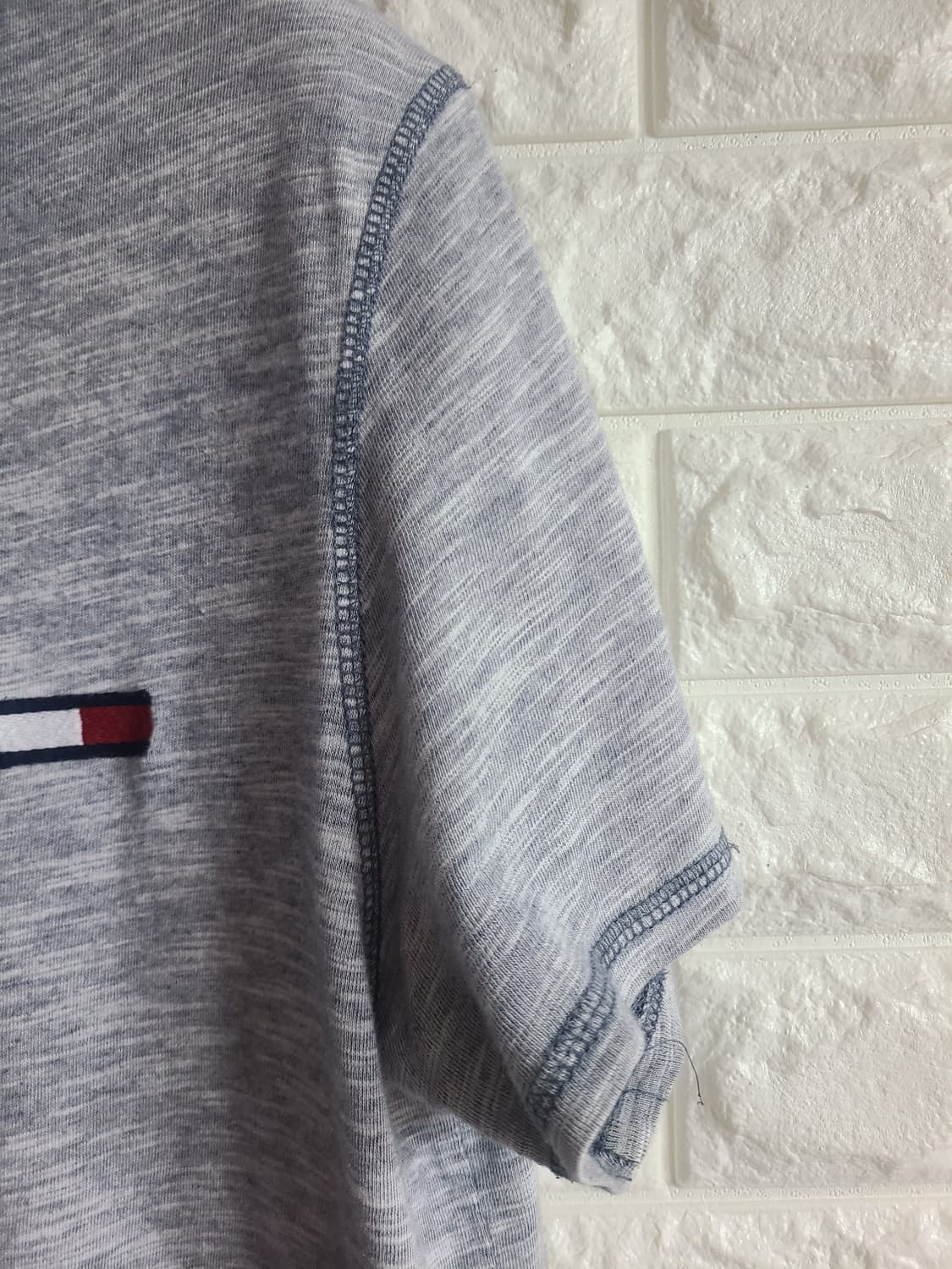 타미힐피거 카라 반팔티 그레이 M 상품이미지4