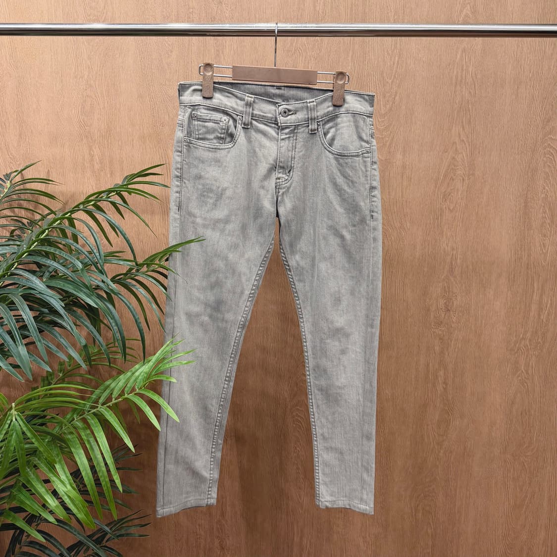 리바이스 511 데님 팬츠 5포켓 레드 탭 디테일 슬림핏 라이트 그레이 상품이미지1