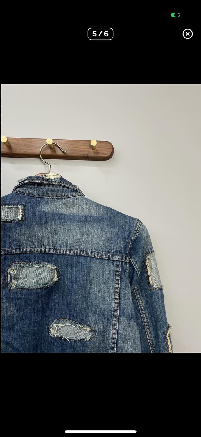 더랩 패치워크 데미지 데님 자켓 A2864 상품이미지5