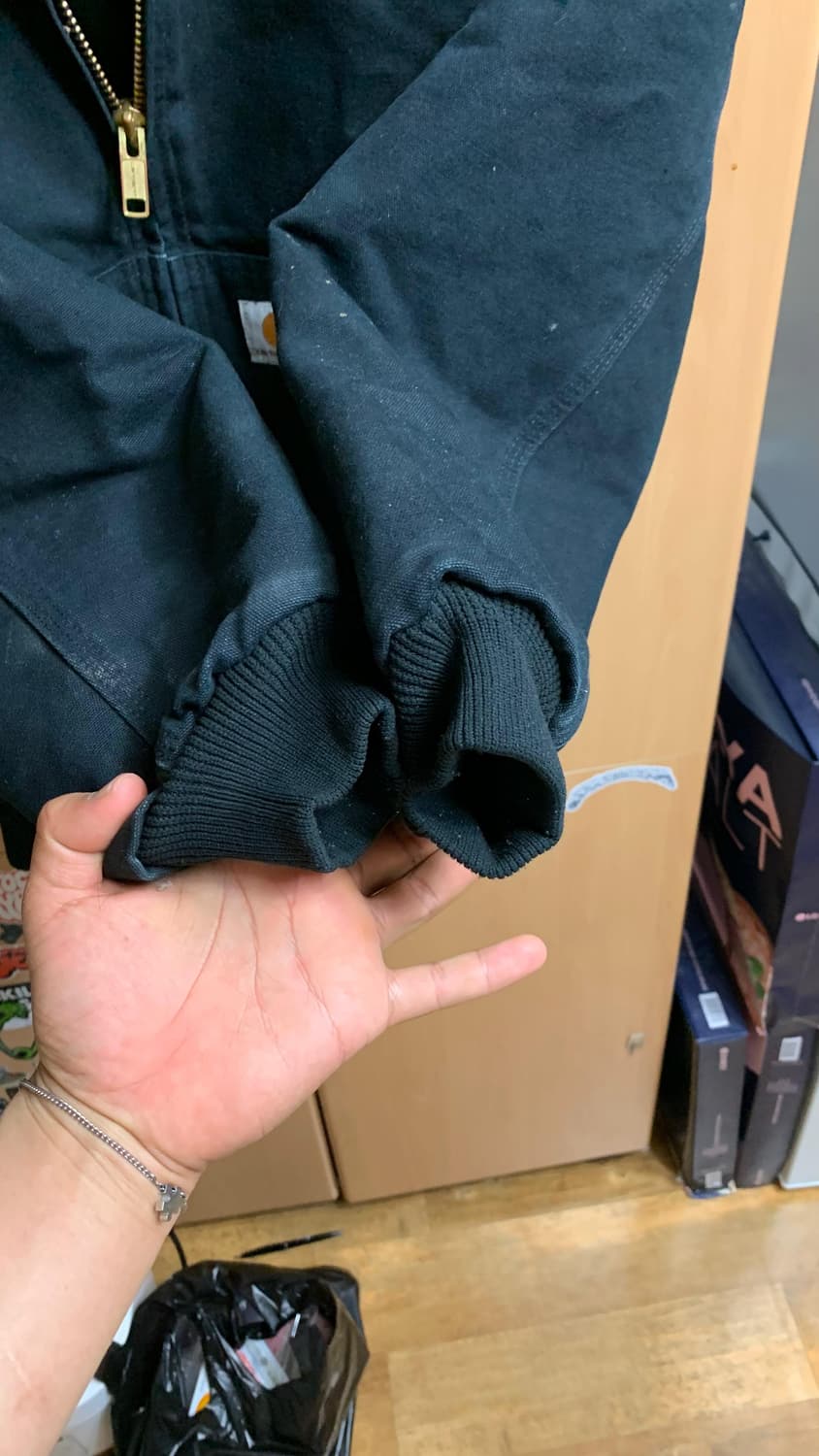 칼하트 블랙 후드 워크 자켓 상품이미지4