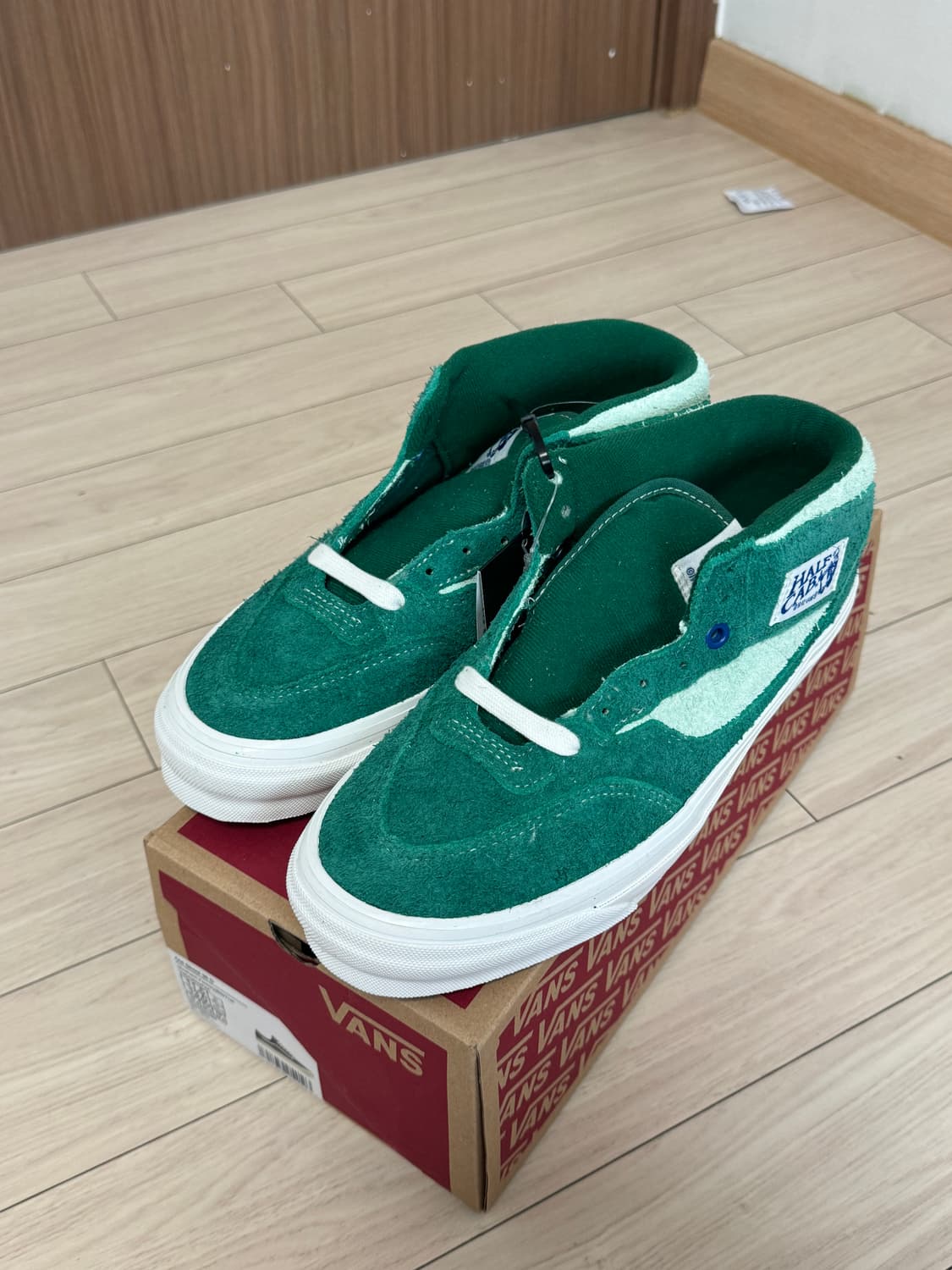 [새상품]반스 하프캡 lx 그린 260 상품이미지1