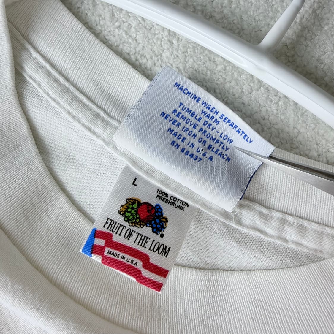 80s USA fruit of the room golf t-shirt 상품이미지5