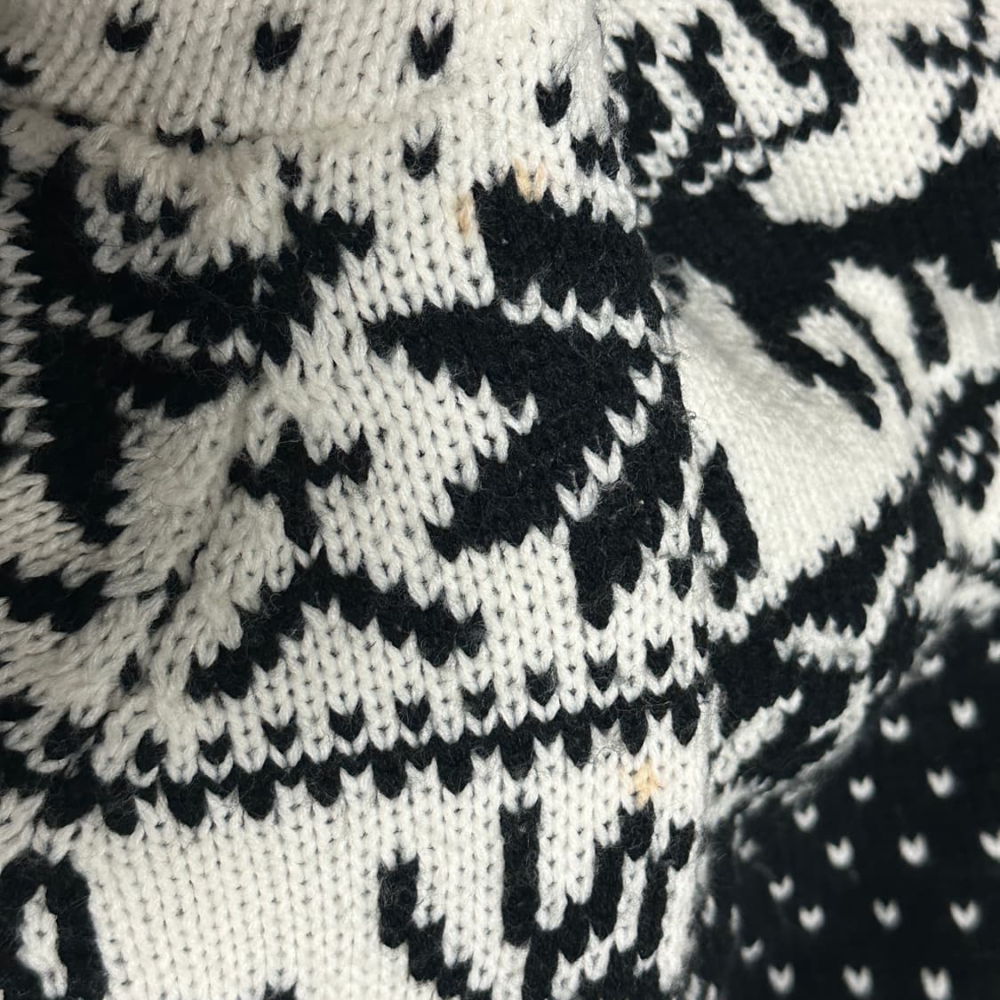 빈티지 니혼진 너드 노르딕 양털 후드 가디건 상품이미지8