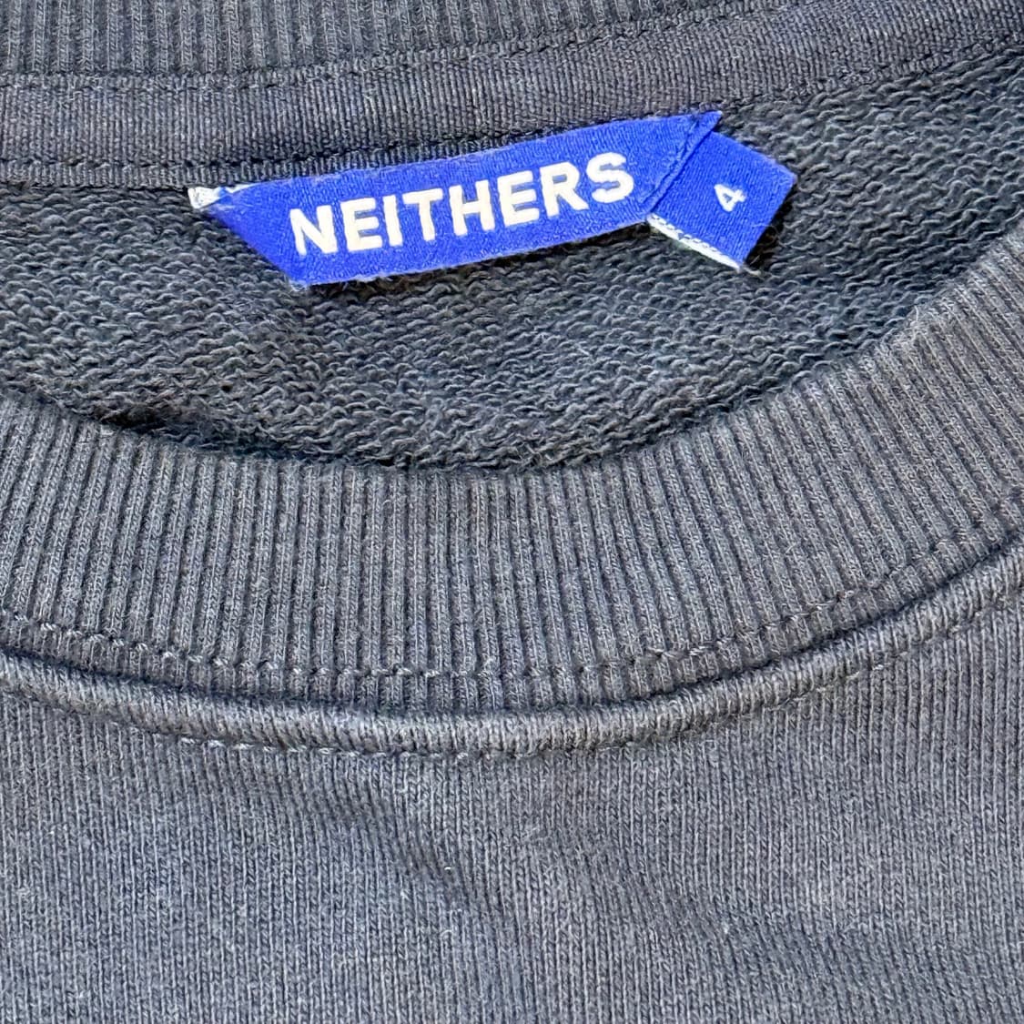 네이더스 엘보우패치 맨투맨 네이비  4 상품이미지2