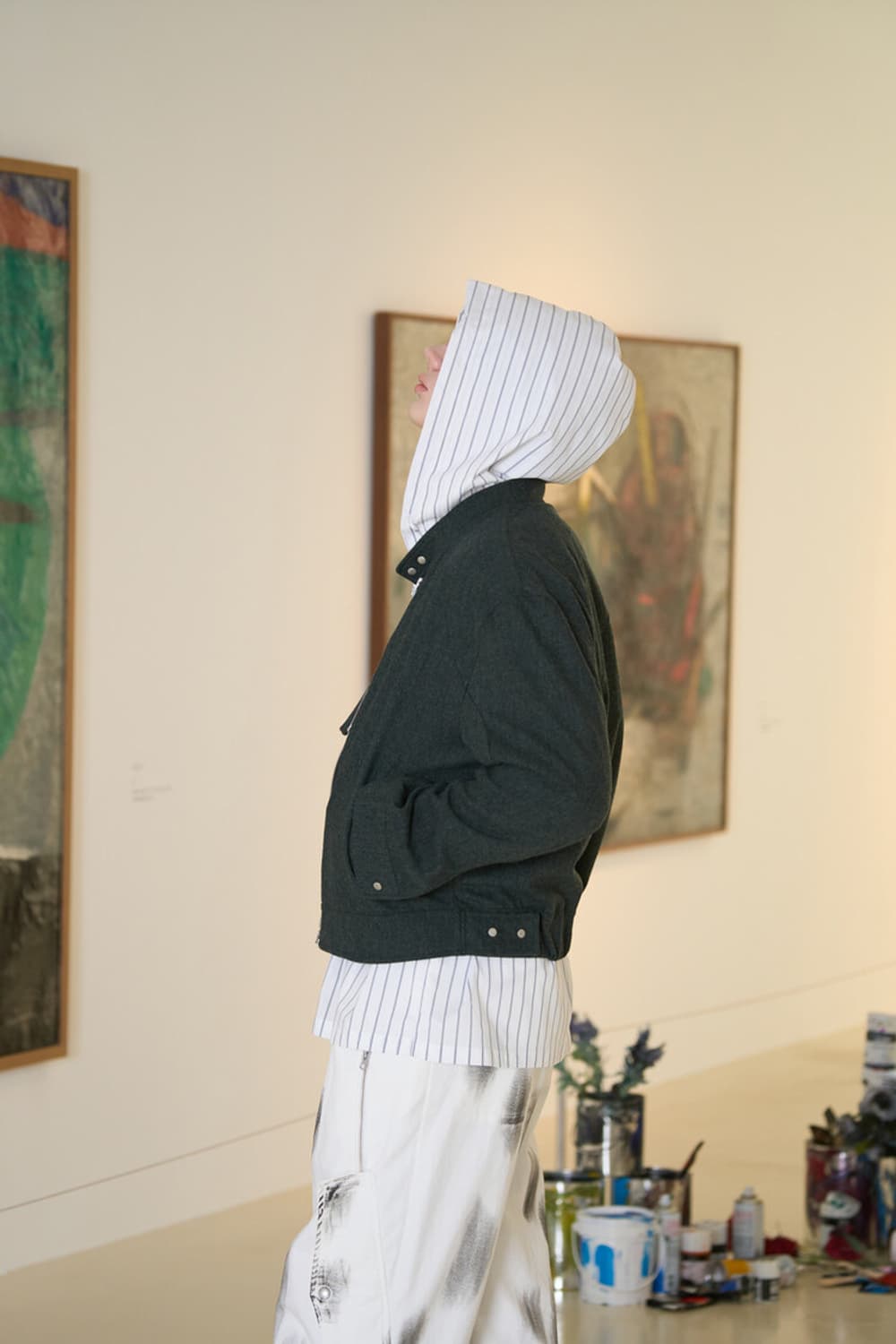 (1) 웨이비니스 오블리크 레이서 자켓 모스그린 상품이미지3