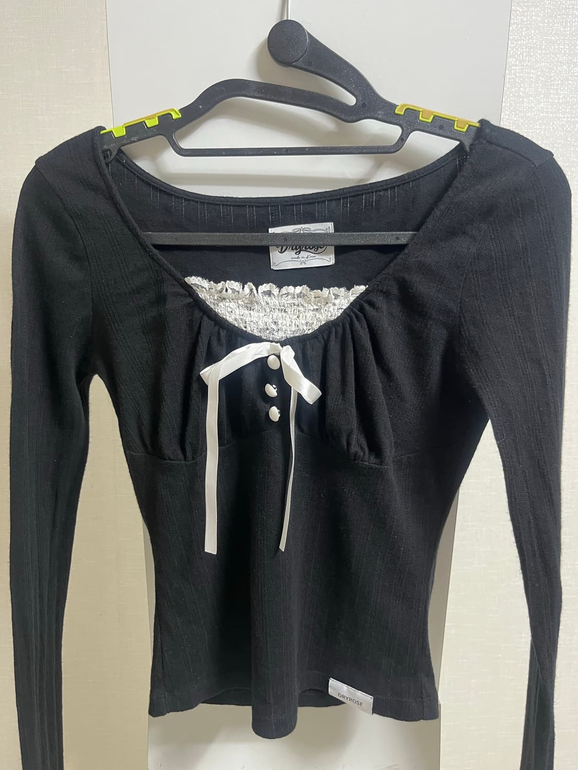 Dryrose ALICE BUTTON TOP (BK) 상품이미지2