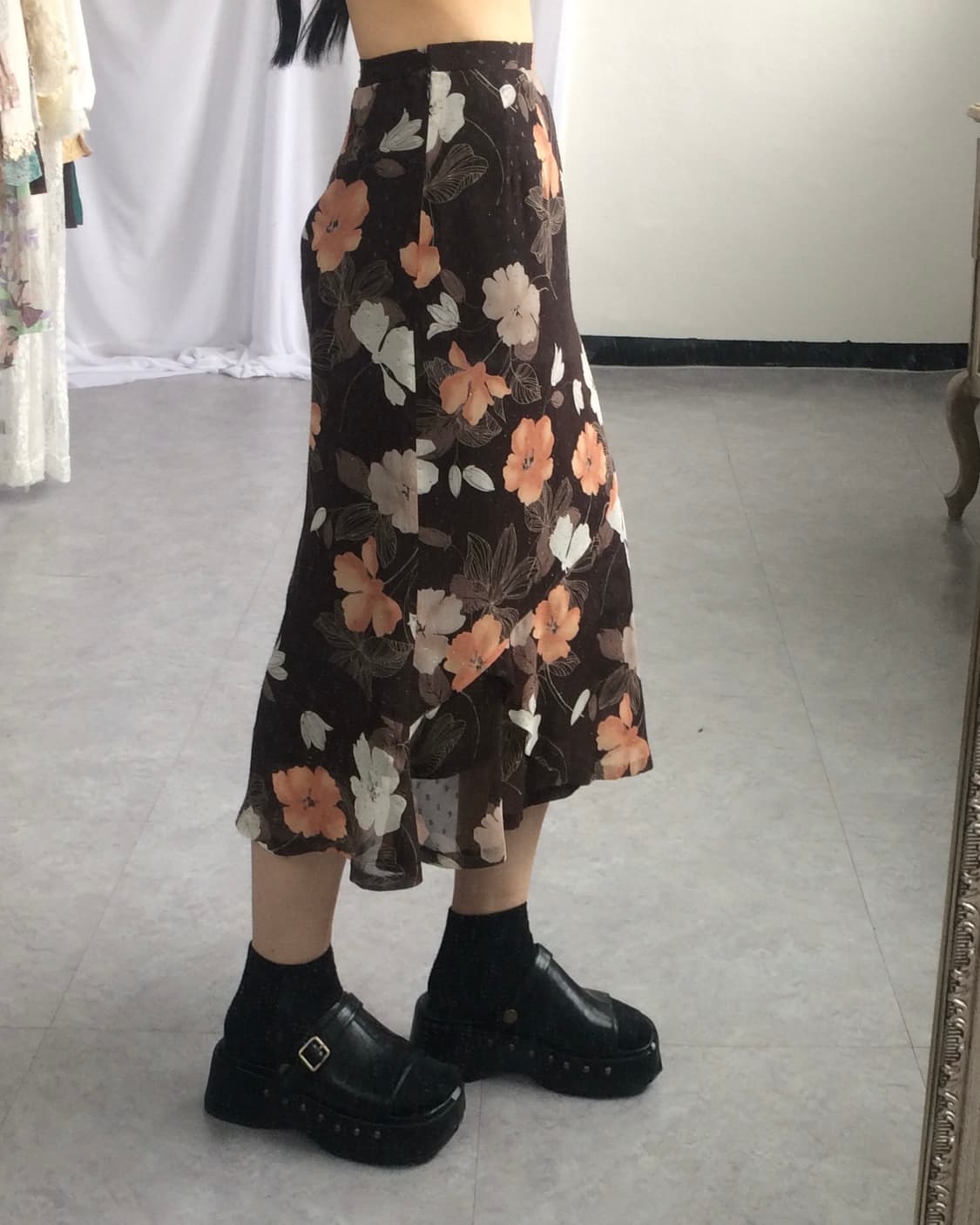 Flower pattern skirt 상품이미지7