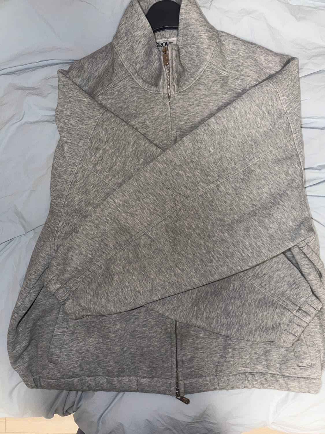 grove bonner high neck zip-up gray 상품이미지7